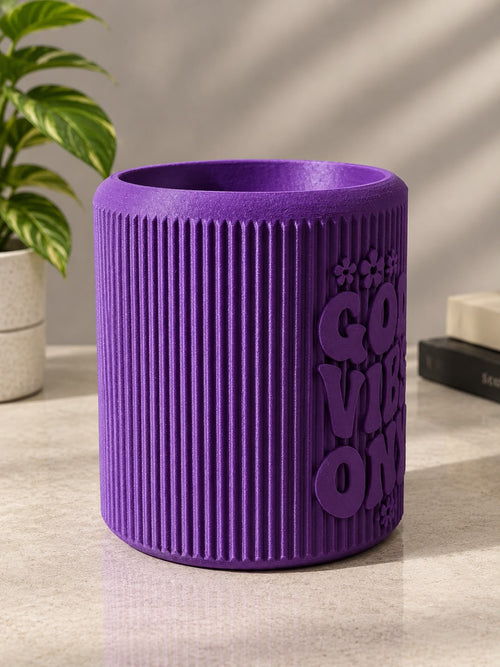 Good Vibes Only Pot - side view